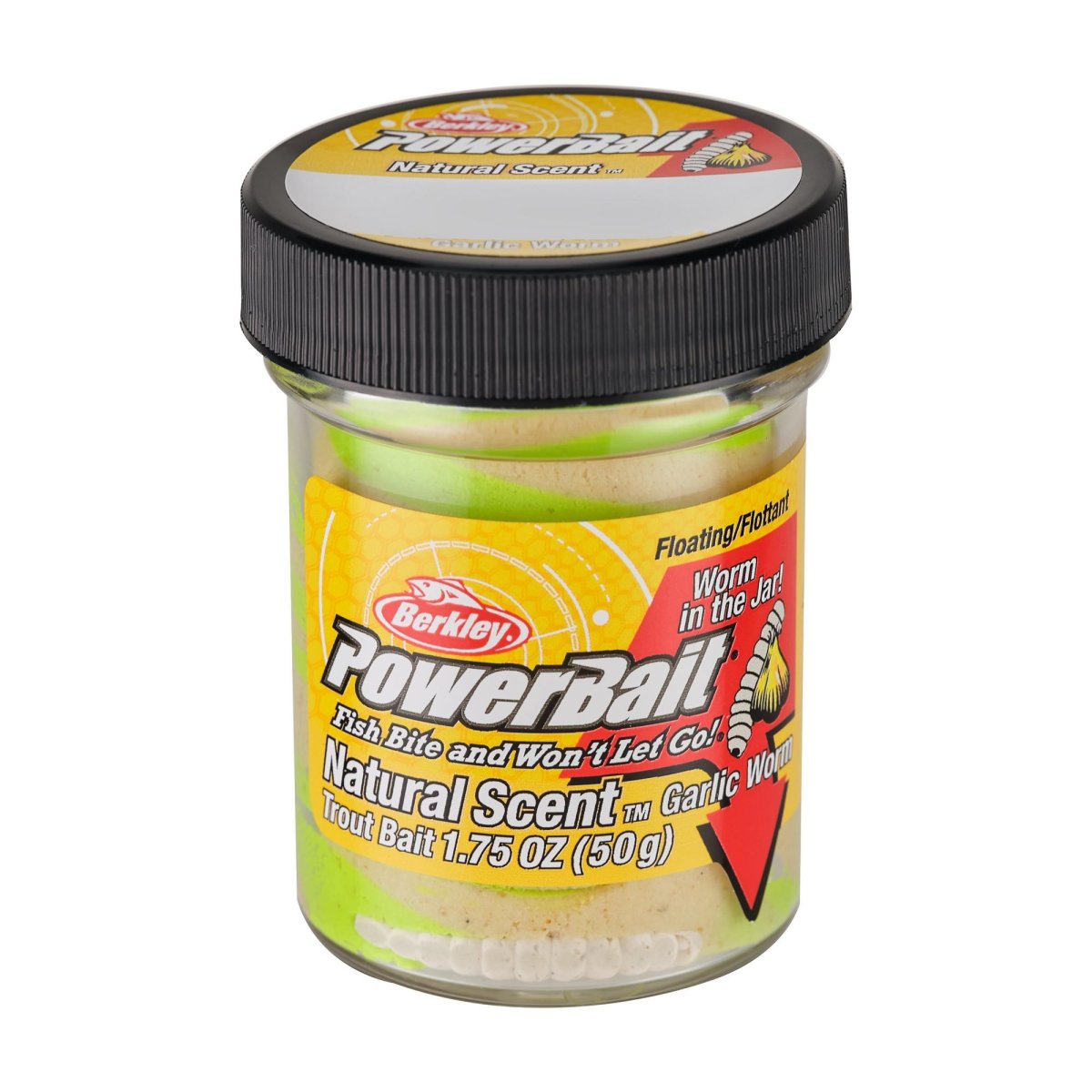 PowerBait Natural Scent Garlic Worm Tequila Lime PowerBait Fluer.dk