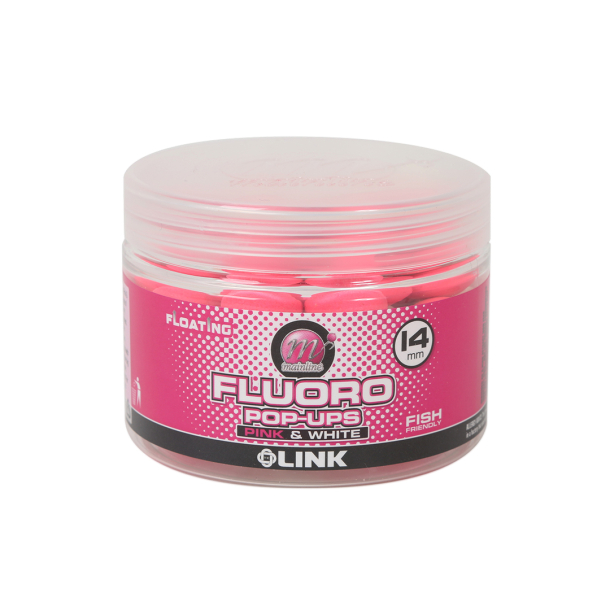 Mainline Fluoro Pop-Ups Pink &amp; White 14mm Link