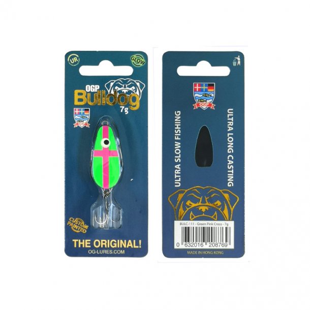 OGP Bulldog 4g UL Blink. Green/Pink Cross