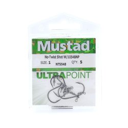 Mustad No-Twist Dropshot Rig m. Mini-Swivel