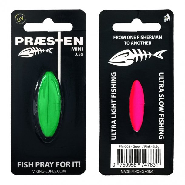 Prsten Mini 3,5g Gennemlber Grn/Pink