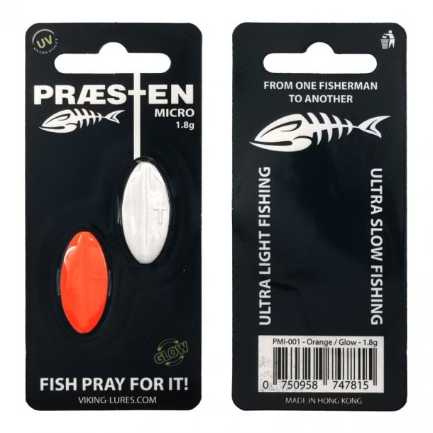 Prsten Micro 1,8g Gennemlber (2-stk pak). Orange Glow