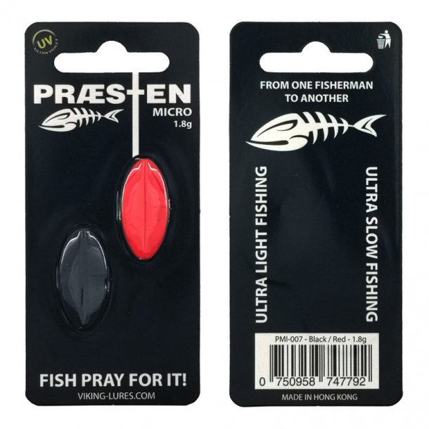 Prsten Micro 1,8g Gennemlber (2-stk pak). Sort/Rd