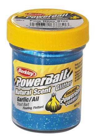 Powerbait Extra Scent Pure Neon Blue Glitter Garlic - PowerBait