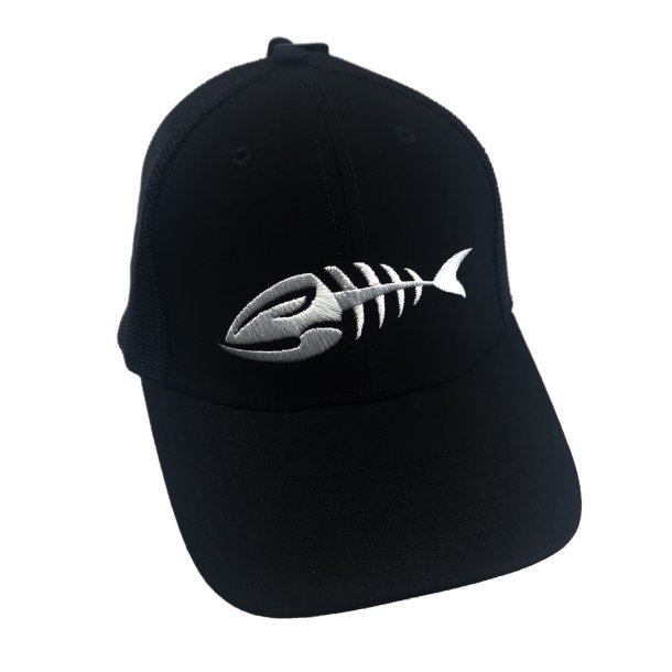 Prsten Fish Logo Flexfit Mesh Cap Black