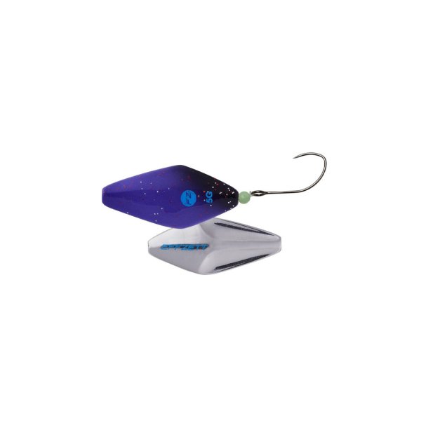 DAM Effzett Pro Trout Inline Spoon 2,8g Gennemlber Purple/Black UV