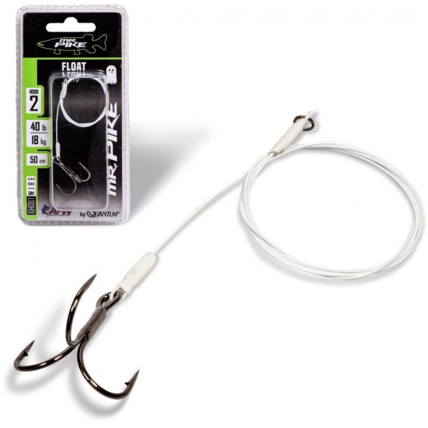 Quantum Mr. Pike Ghost Trace Float Rig White 50cm 1stk