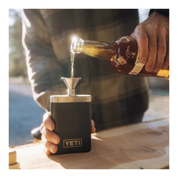 Yeti Rambler Flask lommelrke White