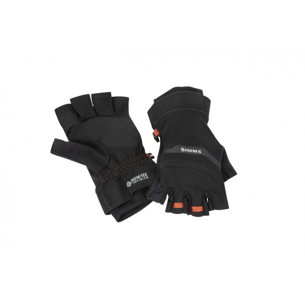 SIMMS Gore-Tex Infinium Half Finger Mitt Black