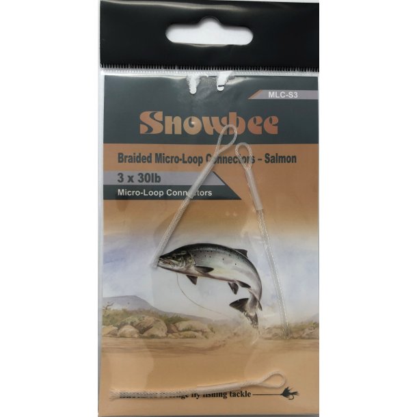 Snowbee Micro-Loop Connector Salmon 30lb