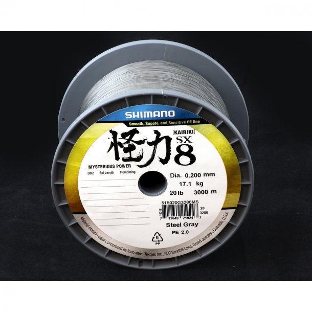 Shimano Kairiki 8 Fletline Lineservice Steel Gray