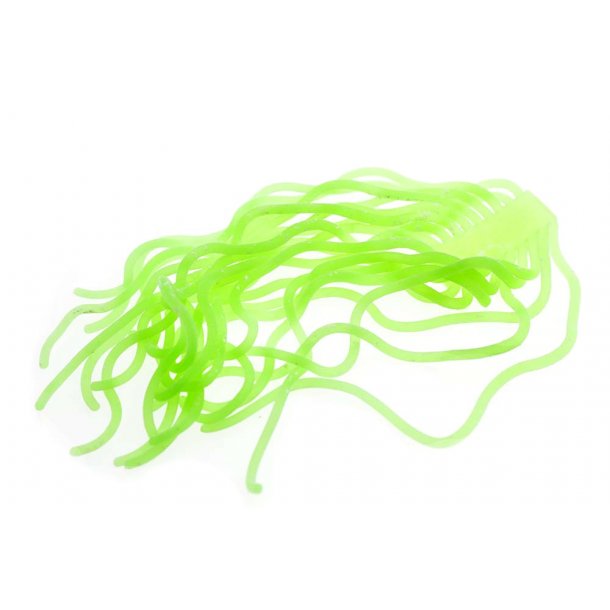 TheFlyCo Sili Squirmy Wormy Fl.Chartreuse
