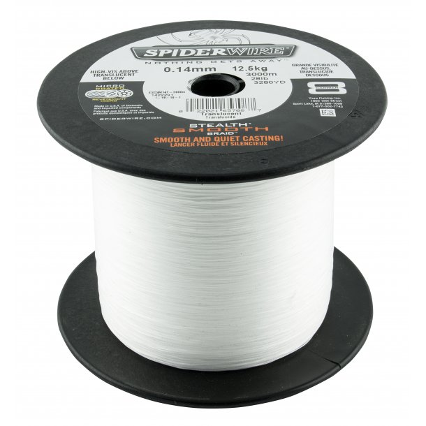 Spiderwire Stealth Smooth 8 Translucent 2000m BULK 