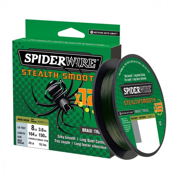 Spiderwire Stealth Smooth 12 Trds 150m Green Fletline