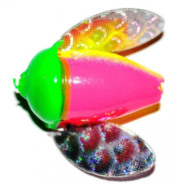 Spin N Glow Perler med Vinger Size 12 Sherbert