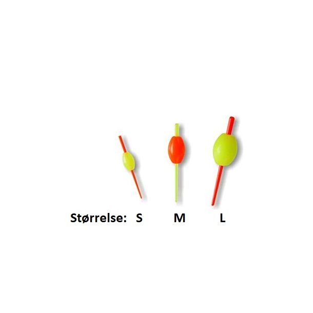 Stonfo Strike Indicator Oval Plast Rd/Gul&nbsp;Mix