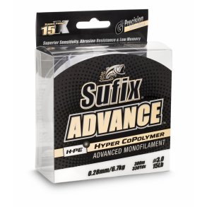 Sufix Advance Clear Nylonline 300m