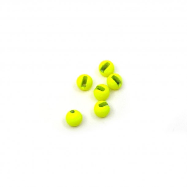 TFC Tungsten Bead Head 4mm 6 stk Fluo Gul