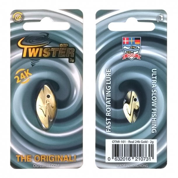 OGP Twister 2g Gennemlber. 24k Gold