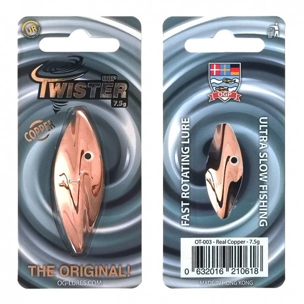 OGP Twister 7,5g Gennemlber Real Copper