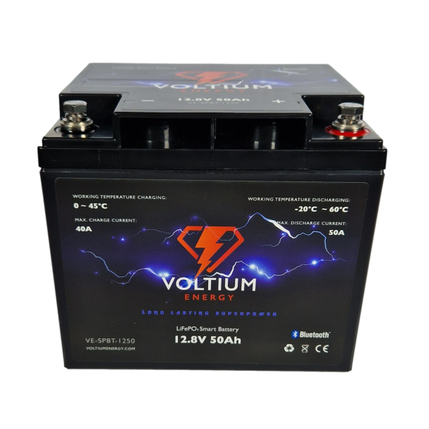 Voltium Energy&reg; LiFePO4 Smart Battery 12,8V 50Ah