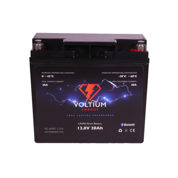 Voltium Energy&reg; LiFePO4 Smart Battery 12,8V 20Ah