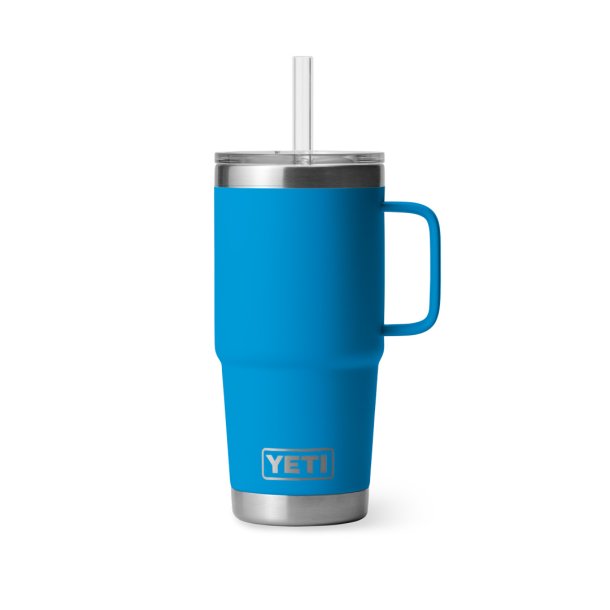 YETI Rambler 25 OZ (739 ML) Straw Mug Big Wave Blue