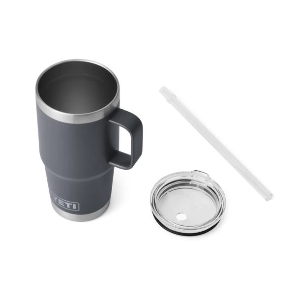 YETI Rambler Straw Mug 739ml Charcoal