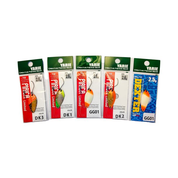 Yarie Mikroblink 2.5-3g 5 stk. Assorteret