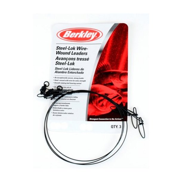 Berkley Steelon Wire-Wound Leaders 9" 30lb 3 stk.