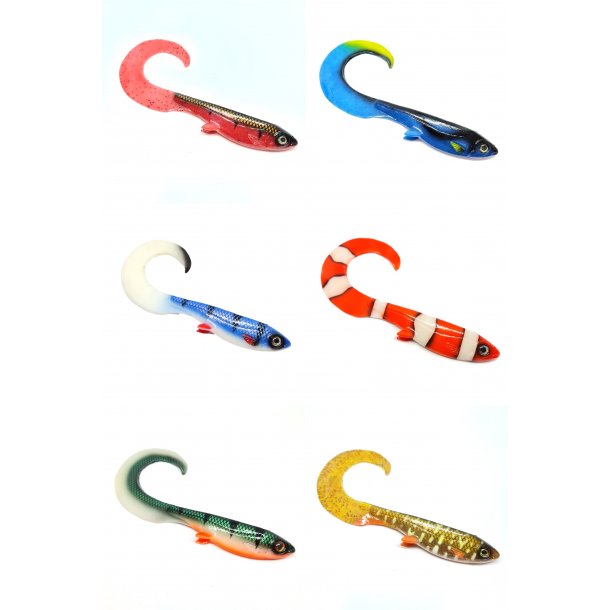 High5Lures Shad 18 Twister - Fluer.dk Custom Farver