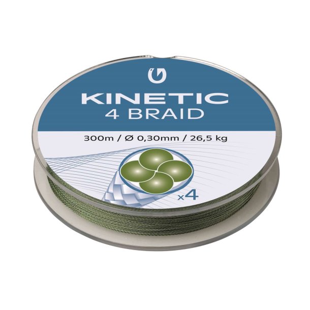 Kinetic 4 Braid Dusty Green 300m