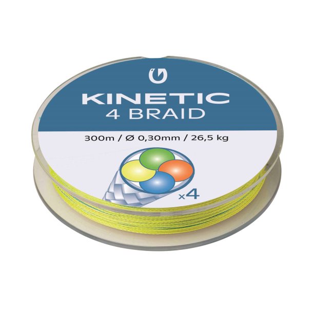 Kinetic 4 Braid Fluo Yellow 300m