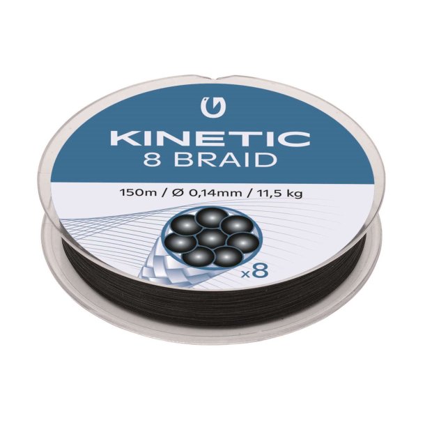 Kinetic 8 Braid Black 150m