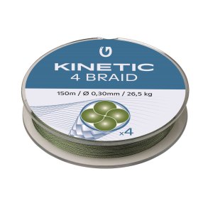 Kinetic 4 Braid Dusty Green 150m