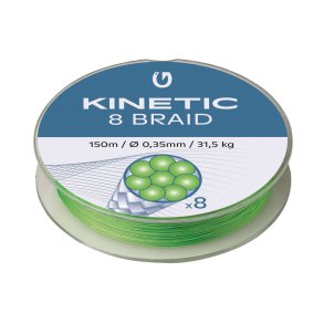 Kinetic Cyber Braid X8 Fluo Green 150m