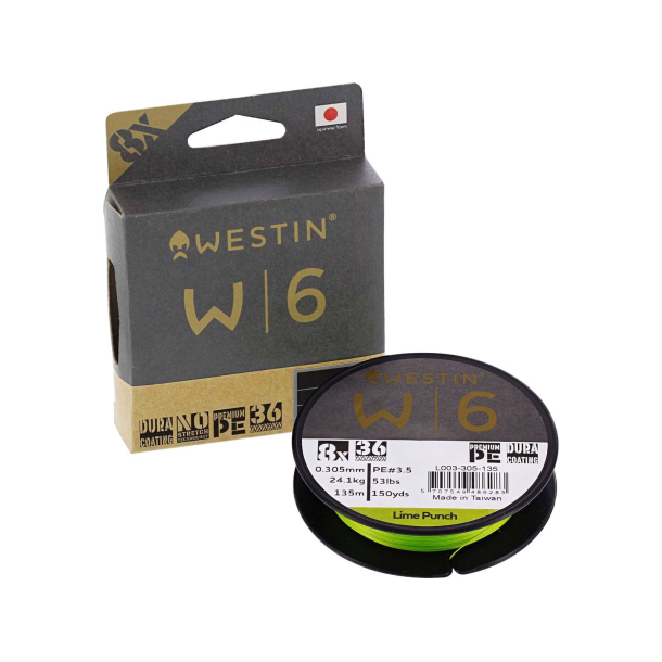 Westin W6 8 braid Lime Punch 300m