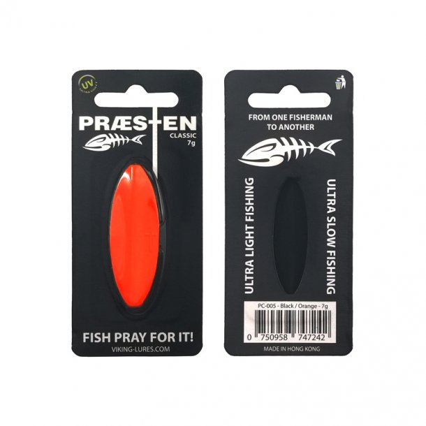 Prsten Classic 7g Gennemlber Sort/Orange