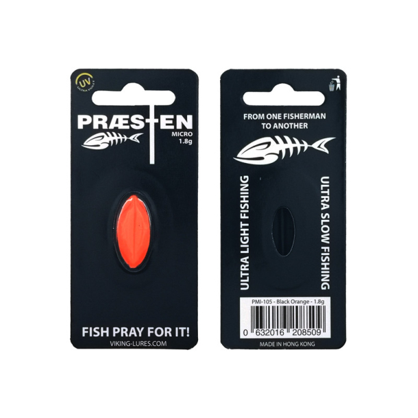 Prsten Micro 1,8g Gennemlber. Sort/Orange