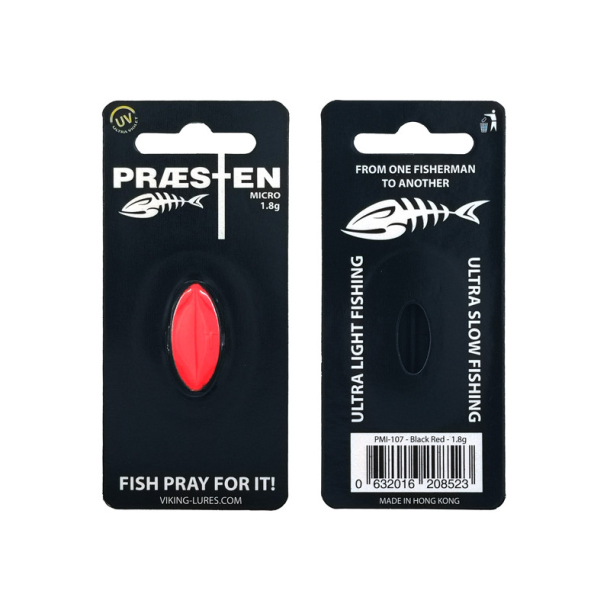 Prsten Micro 1,8g Gennemlber. Sort/Rd