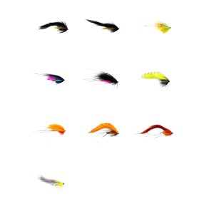 10 stk kvalitets rrfluer til laks og havrred assorteret