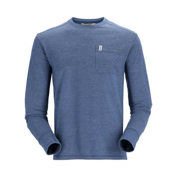 Simms Men's Henry's Fork Crew Navy Heather