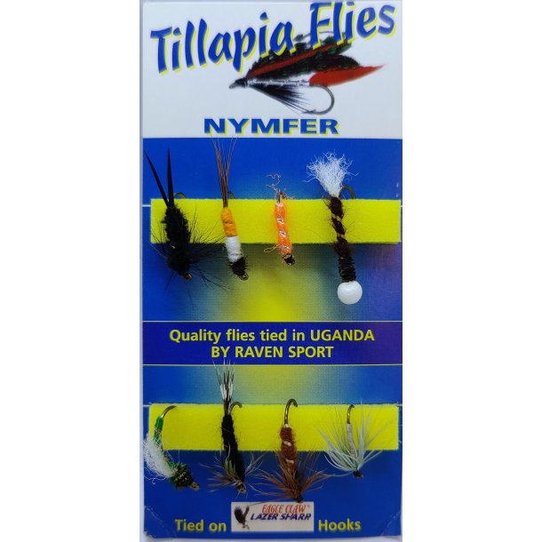 Tillapia Flies Nymfer 8 stk.