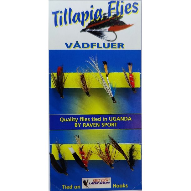 Tillapia Flies Vdfluer 8 stk.