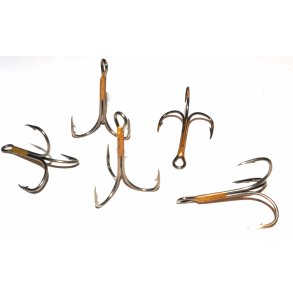 10 stk. 2X Treble Eagle claw #1/0 trekroge
