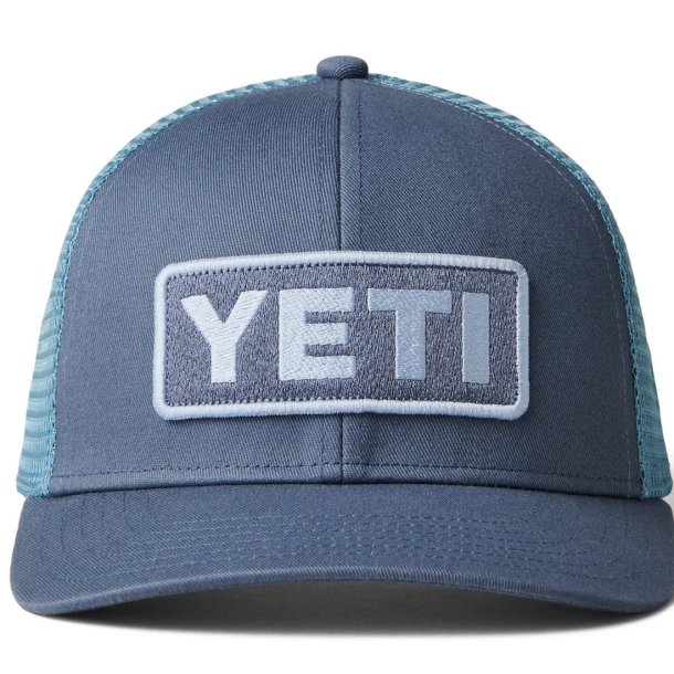 YETI Logo Badge Trucker Hat Indigo